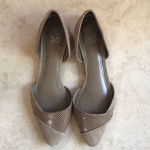 Vince Camuto suede and leather flats